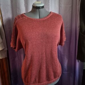 Coldwater Creek Women's Sweater in Rust Red